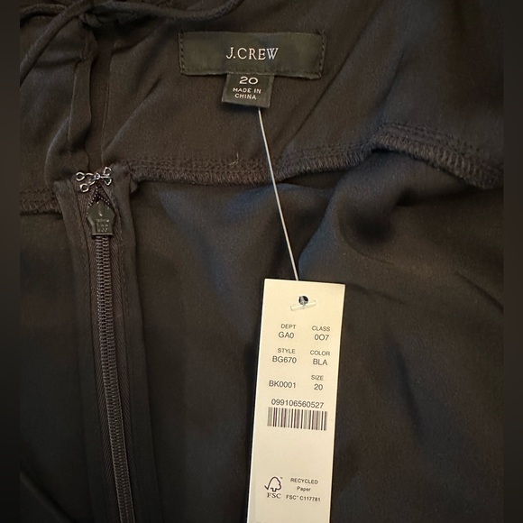 Silk Gathered Camisole in Black by JCrew - Picture 11 of 12